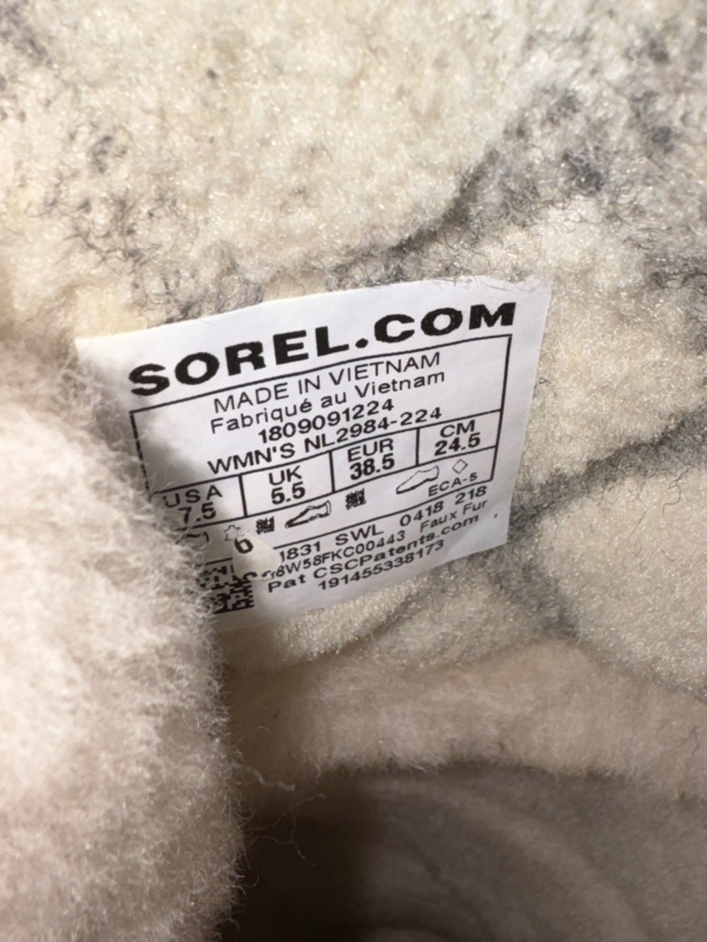 SOREL Whistler Tall Snow Boots Camel Brown Size 7.5 EUC - Picture 10 of 12